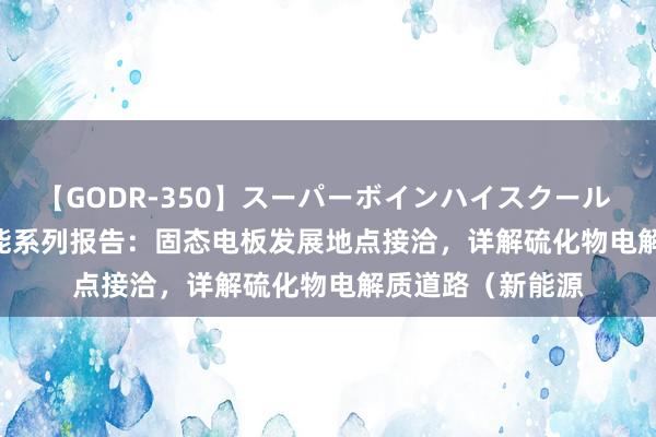 【GODR-350】スーパーボインハイスクール VOL.1 2024技能系列报告：固态电板发展地点接洽，详解硫化物电解质道路（新能源