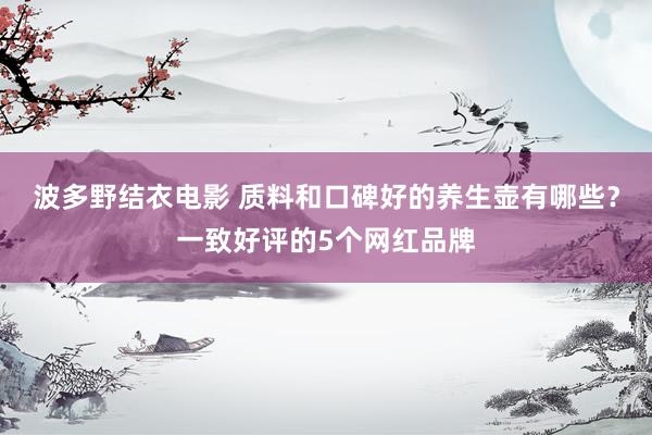 波多野结衣电影 质料和口碑好的养生壶有哪些？一致好评的5个网红品牌