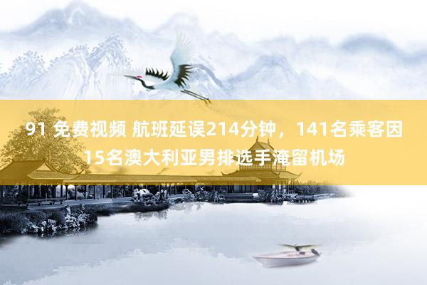 91 免费视频 航班延误214分钟，141名乘客因15名澳大利亚男排选手淹留机场