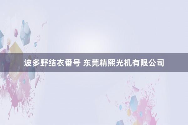 波多野结衣番号 东莞精熙光机有限公司